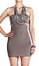 Cutout Stretch Fitted Mini Dress Thumb 1