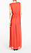 Studded Shoulder Faux Wrap Maxi Thumb 3