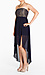 Dark Chiffon High-Low Slit Dress Thumb 2