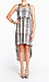 Snake Print Woven Back Hi-Low Dress Thumb 1