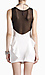 Classic Mesh Contrast Peplum Dress Thumb 3