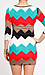 Chevron Mini Dress Thumb 3
