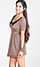 Metallic Peter Pan Collar Dress Thumb 2