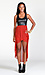 Faux Leather High Low Dress Thumb 1