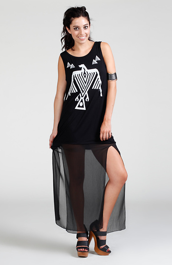 Aztec Print Maxi Dress Slide 1