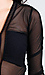 Mesh Sleeve Little Black Dress Thumb 4