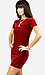 Short Sleeve Velour Dress Thumb 2