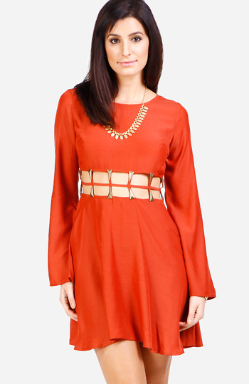Gypsy Cage Cut Out Dress Slide 1