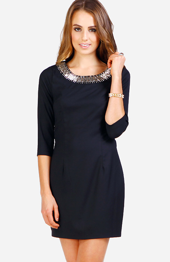 Statement Collar Audrey Dress Slide 1