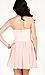 Strapless Pleated and Ruffle Dress Thumb 3
