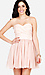 Strapless Pleated and Ruffle Dress Thumb 1