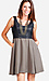 Leatherette Bust Dress Thumb 1