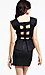 Studded Shoulder Peplum Dress Thumb 3