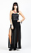 Faux Leather Bodice Maxi Thumb 1