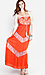 Embroidered Floral Maxi Dress Thumb 1