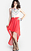 Embroidered High Low Dress Thumb 1