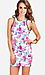 Electric Sleeveless Floral Print Dress Thumb 1