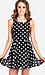 Open Back Polka Dot Dress Thumb 1