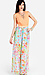 Floral Print Slit Maxi Dress Thumb 1
