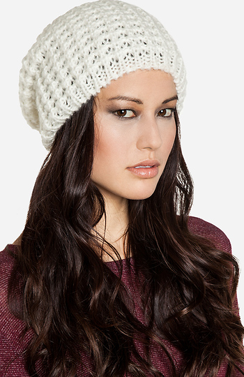 Oversized Knit Beanie Slide 1