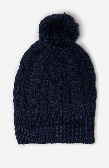 Oversized Pompom Beanie Slide 1