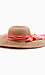 Coral Scarf Wide Brim Hat Thumb 1