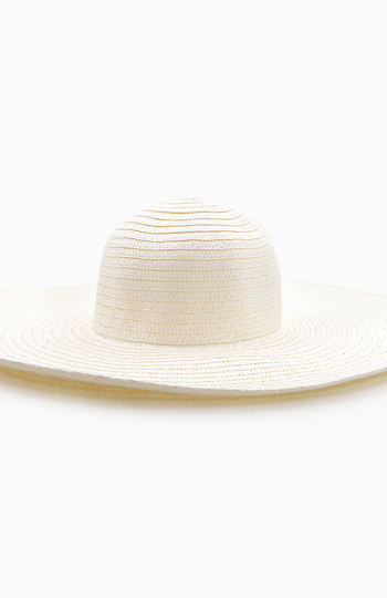 Wide Brim Straw Hat Slide 1