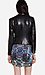 Line & Dot Matte Sequin Draped Jacket Thumb 3