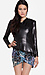 Line & Dot Matte Sequin Draped Jacket Thumb 4