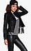 Glamorous Vegan Leather Fringe Jacket Thumb 3