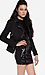 Line & Dot Jacquard Moto Jacket Thumb 3