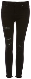 Just Black Ariel Mid Rise Distressed Denim