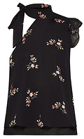 BCBGeneration One Shoulder Tie Neck Top