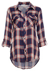 Button Up Two Pocket Plaid Shirt