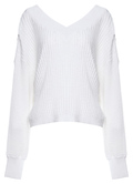 V Front and Back Knit Top