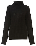 Vero Moda Long Sleeve Funnel-neck Textured Sweater