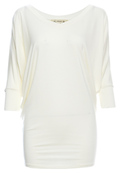 V-Neck Three Quarter Dolman Modal Top