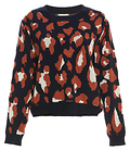 Leopard Print Crew Neck Sweater