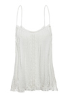 Swiss Dot Cami With Lace Trim Detail
