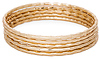 DAILYLOOK Textured Bangle Bracelet Set