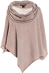 Cowl Neck Knit Poncho