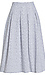 J.O.A. Abstract Print Pleated Midi Skirt Thumb 1