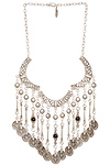 Chanour Coin Fringe Necklace