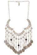 Chanour Coin Fringe Necklace