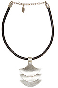 Chanour Layered Plate Cord Necklace