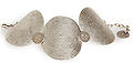 Chanour Etched Moon Disk Bracelet