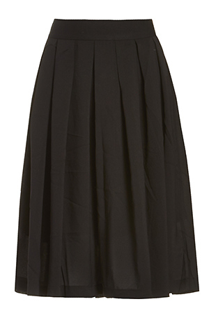 A-Line Pleated Midi Skirt Slide 1