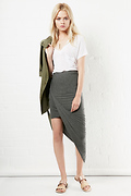 Twisted High Low Skirt