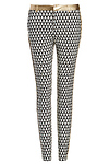 Lucy Paris Diamond Print Cigarette Pants