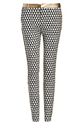 Lucy Paris Diamond Print Cigarette Pants